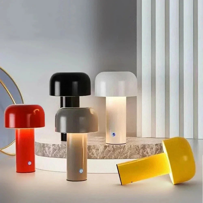 Cordless Table Lamp | Rechargeable LED Mushroom Light