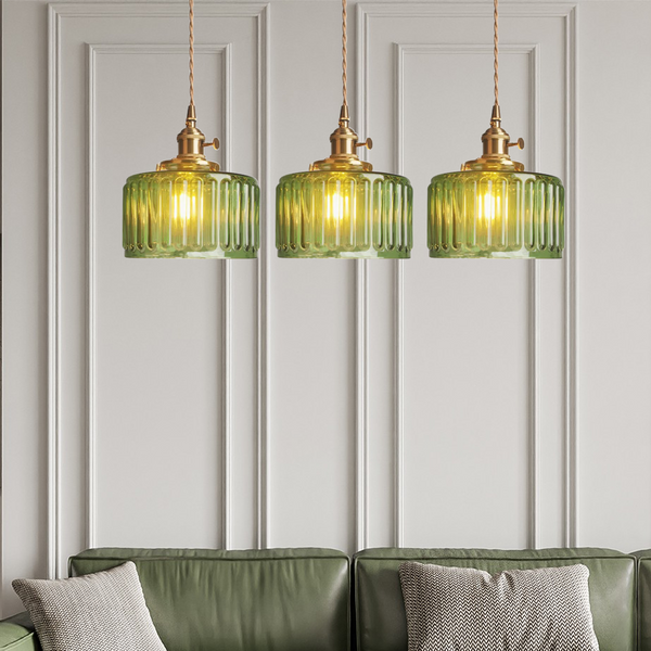 Crystal trailer: Elegant glass pendant lamp with timeless crystal draft 6