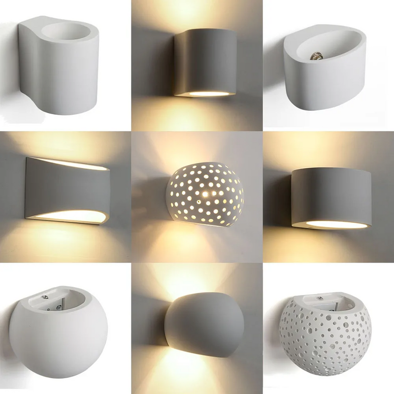 NeoBall | Gypsum Cylinder Wall Sconce Lamp