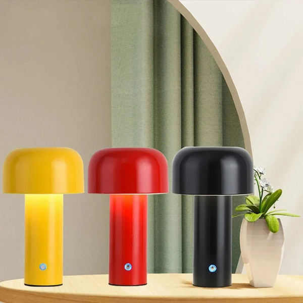 Cordless Table Lamp | Rechargeable LED Mushroom Light