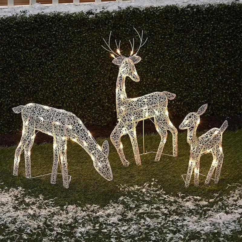 Reindeer Christmas Decoration | Illuminated Outdoor Decor for Festive Ambiance
