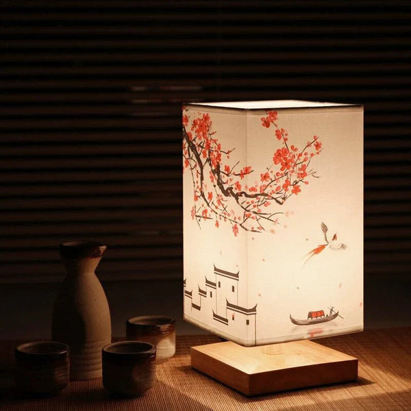 Table Lamp | Japandi Design with Warm Light for Bedside or Desk Use-1