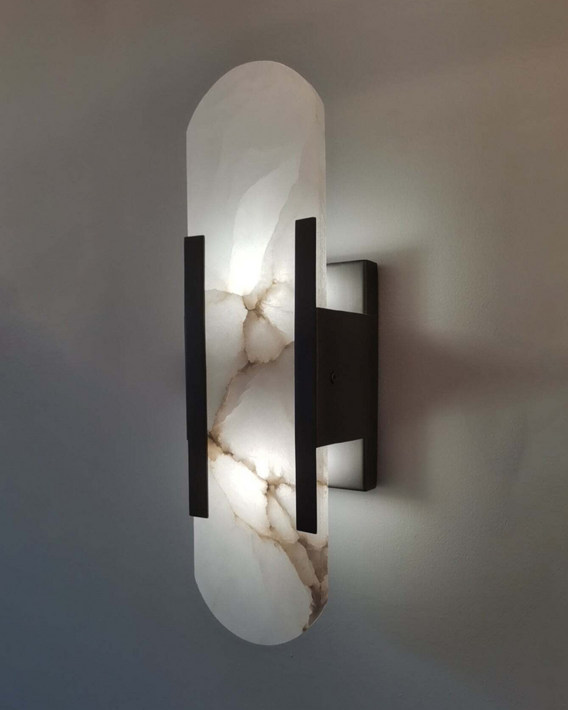 LunarLux | Elegant Marble LED Wall Lamp