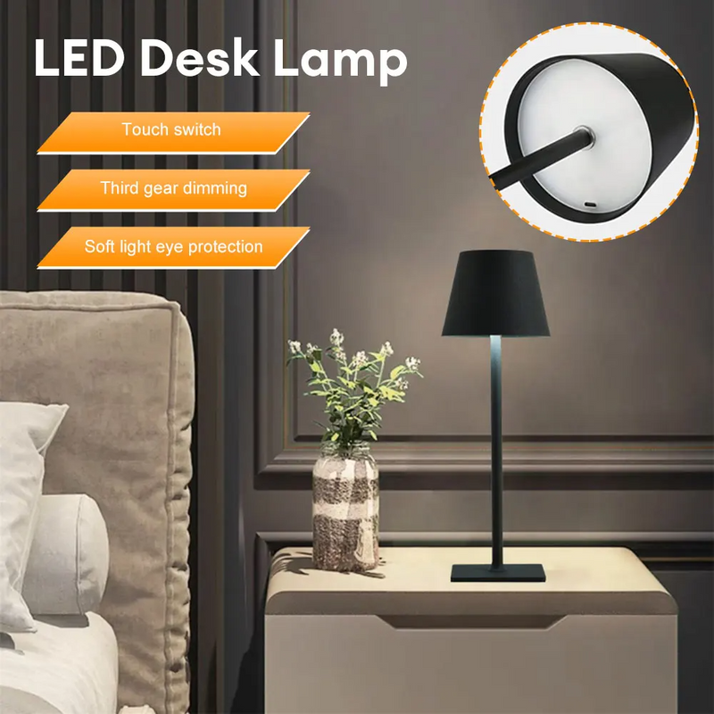 LumiCube | Cordless Metal Table Lamp
