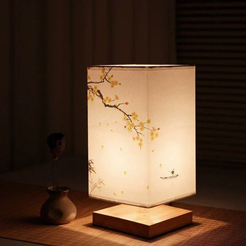 Table Lamp | Japandi Design with Warm Light for Bedside or Desk Use-3