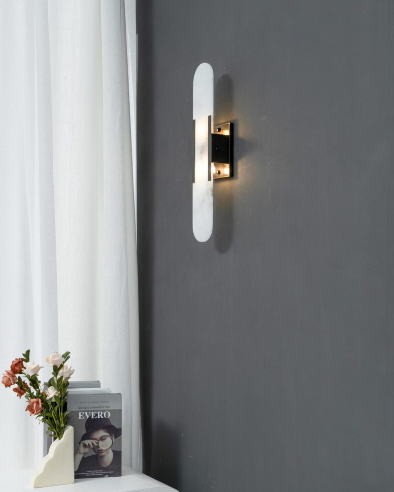 LunarLux | Elegant Marble LED Wall Lamp