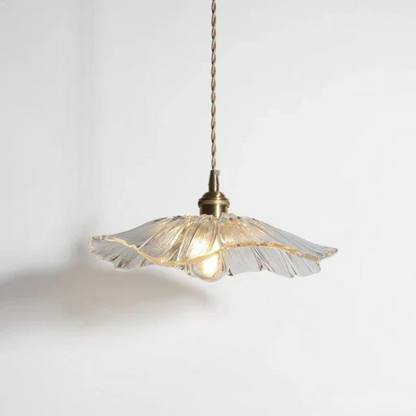 Pendant Light | Glass Flower Design for Kitchen or Living Room