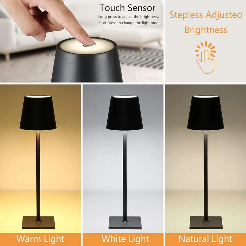 LumiCube | Cordless Metal Table Lamp