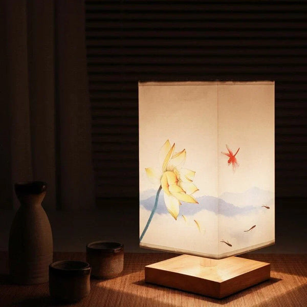 Table Lamp | Japandi Design with Warm Light for Bedside or Desk Use-2