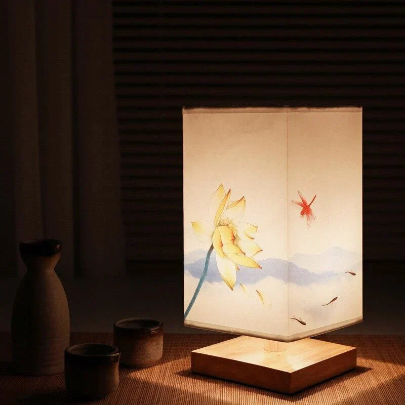 Table Lamp | Japandi Design with Warm Light for Bedside or Desk Use-2