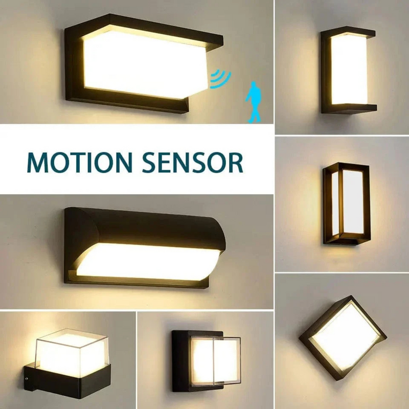 Outdoor Wall Light | PIR Motion Sensor | Waterproof LED Lantern