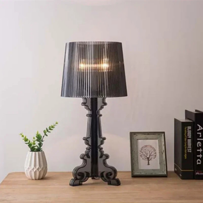 Table Lamp | Baroque Style Design with Adjustable Shade and Dimmable Light