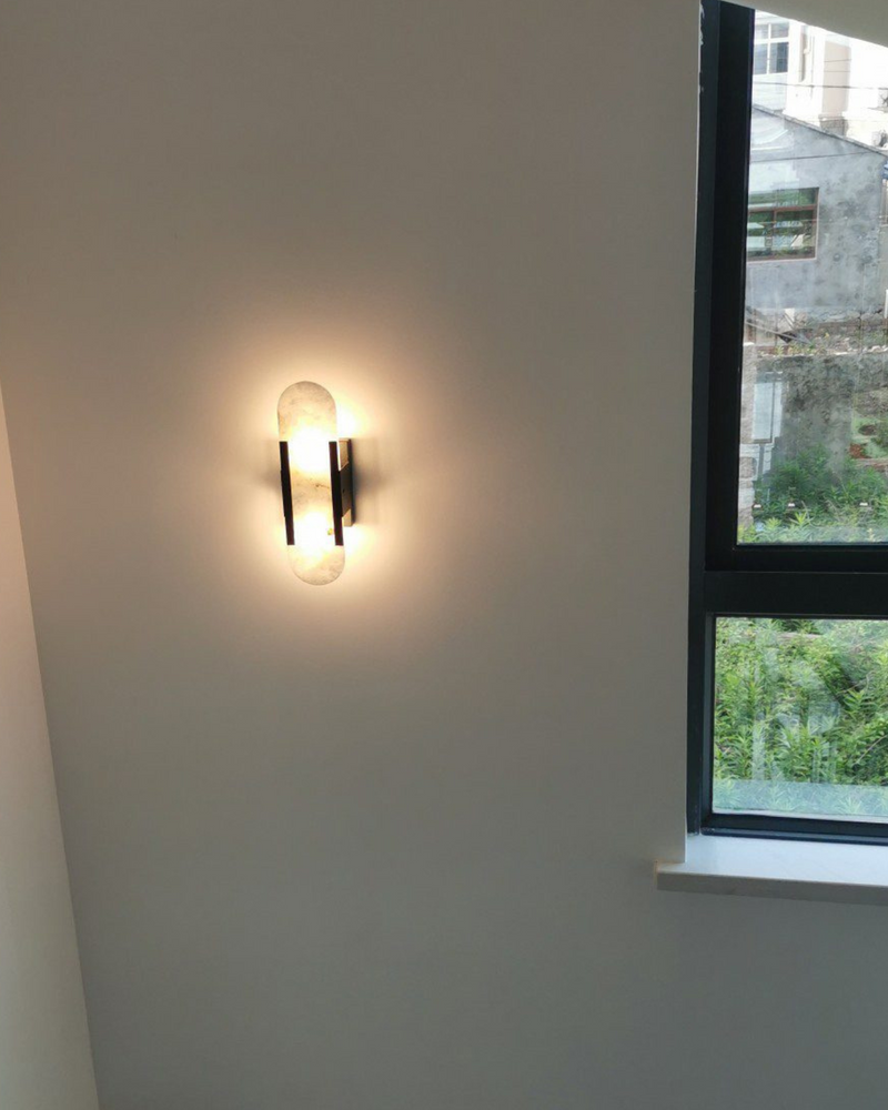 LunarLux | Elegant Marble LED Wall Lamp