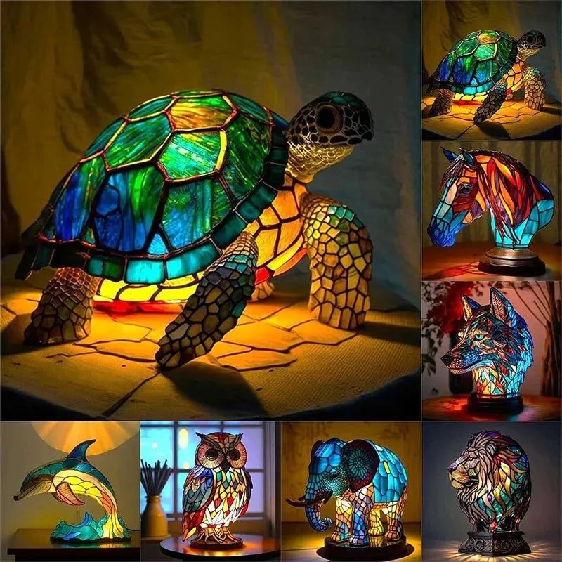 Contemporary Lamp with Artistic Design and Warm Light-2