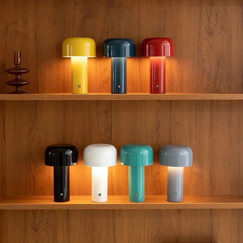 Cordless Table Lamp | Rechargeable LED Mushroom Light