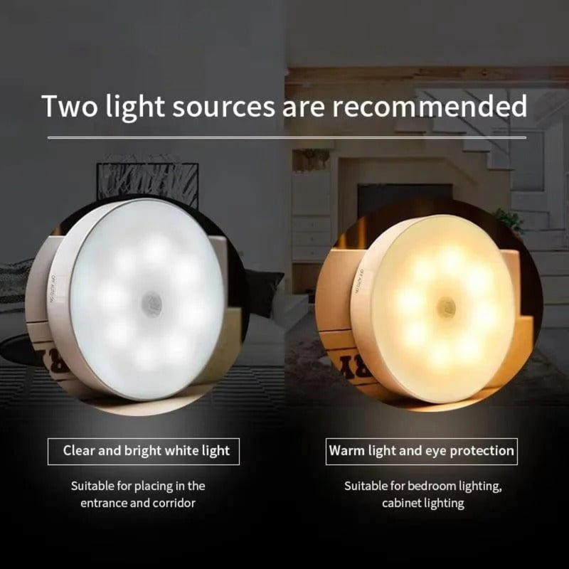 LED Wall Light | Rechargeable and Motion Sensor Activated