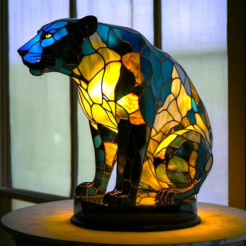 Contemporary Lamp with Artistic Design and Warm Light-4