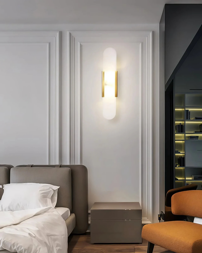 LunarLux | Elegant Marble LED Wall Lamp