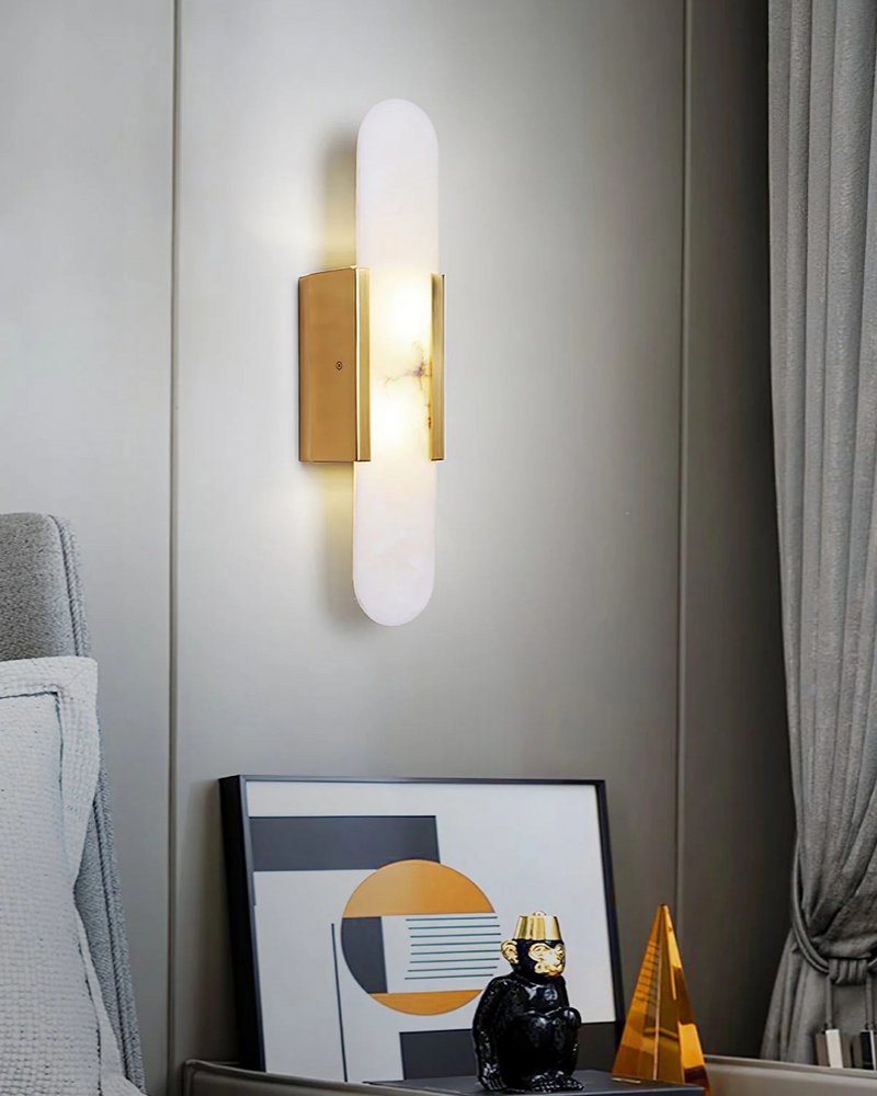 LunarLux | Elegant Marble LED Wall Lamp