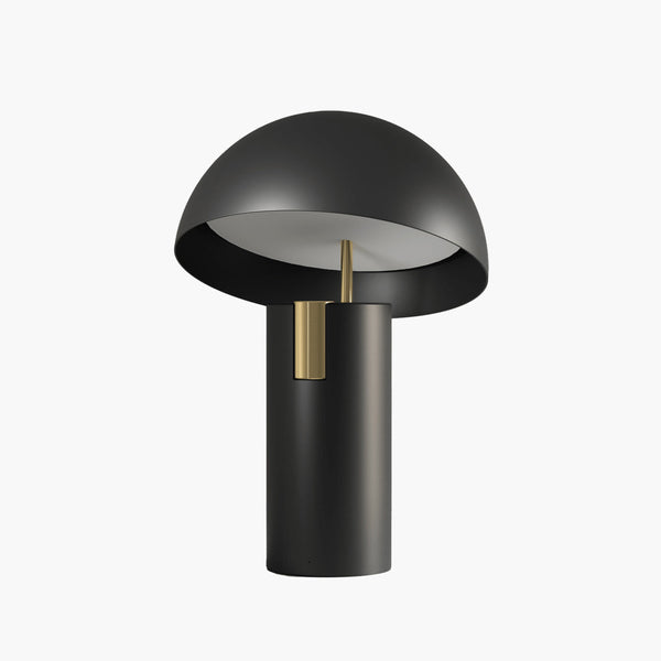 Avobogen: a minimalist table lamp with an curved arm and open luminous body 1