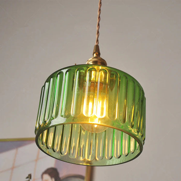 Crystal trailer: Elegant glass pendant lamp with timeless crystal draft 2