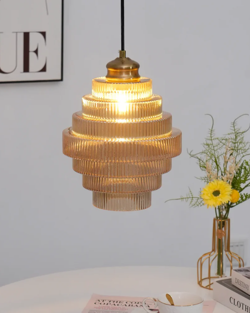 LumiTier | Tiered Glass Pendant Light