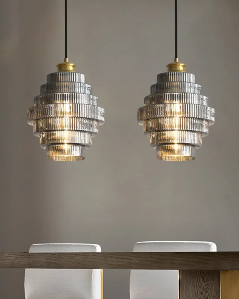 LumiTier | Tiered Glass Pendant Light