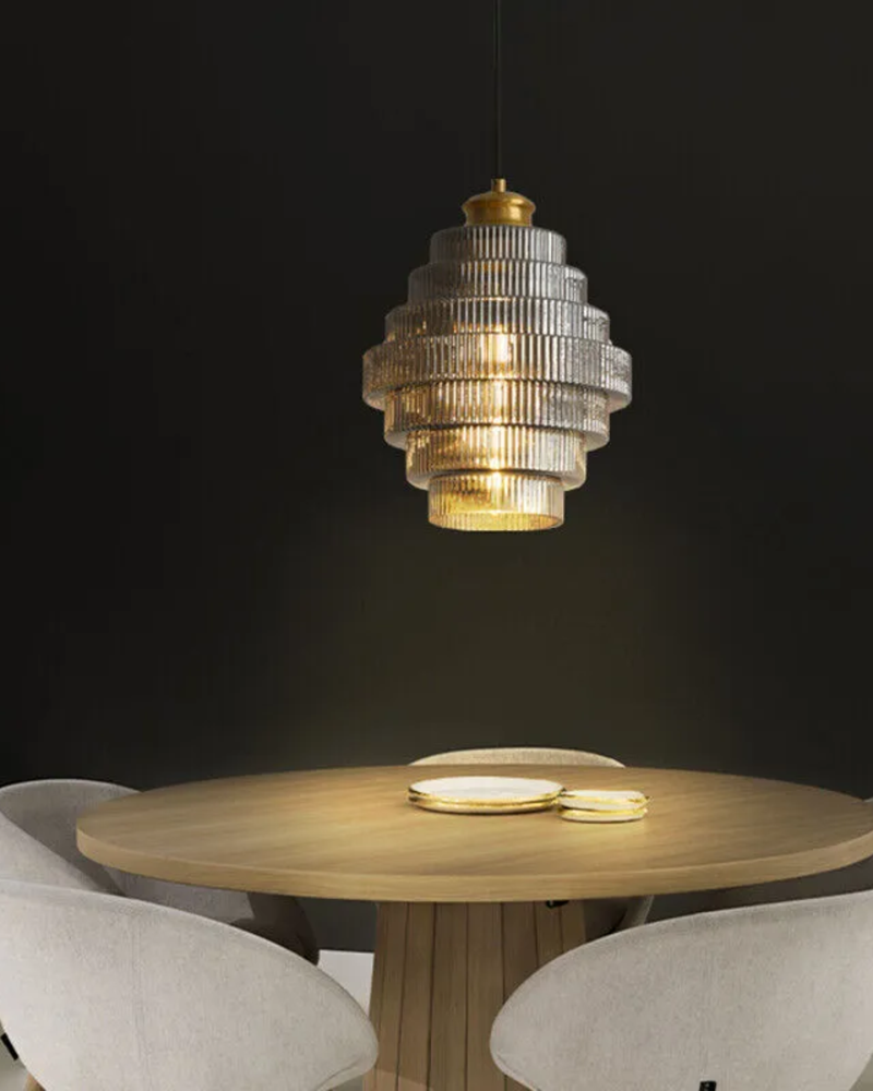 LumiTier | Tiered Glass Pendant Light