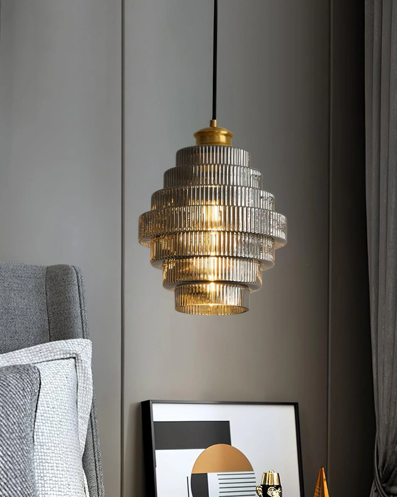 LumiTier | Tiered Glass Pendant Light