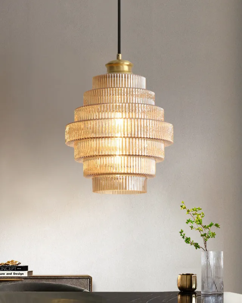 LumiTier | Tiered Glass Pendant Light