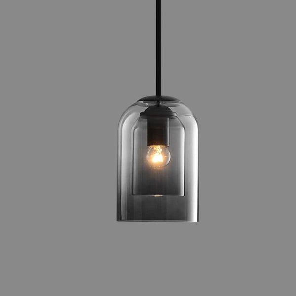 Mica Mid-Century Pendant Lamps with Double Glass 0