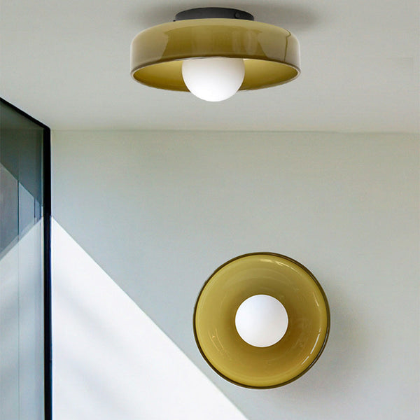 Modern Round Flush Mount Kitchen Flush Ceiling Light 0