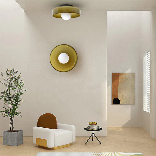 Modern Round Flush Mount Kitchen Flush Ceiling Light 1