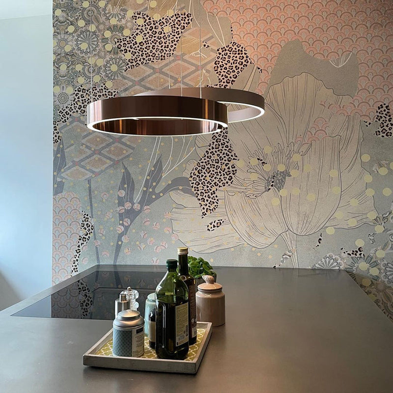 Modern circular LED pendant lamp 4