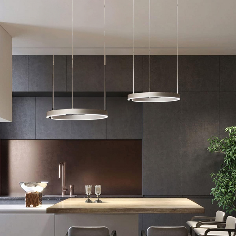 Modern circular LED pendant lamp 6