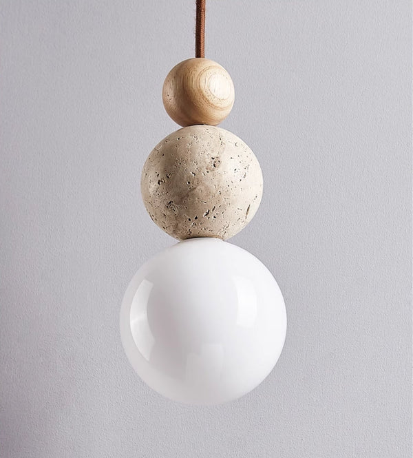 Modern simple style travertine pendant lamp 2