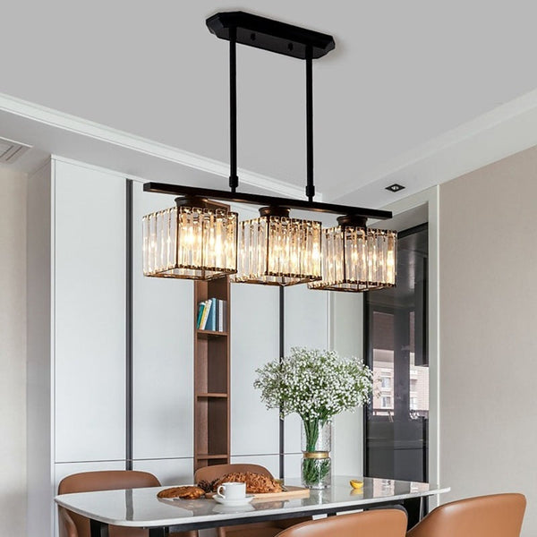 Nordic Multi-Head Designer Long Glass Island Lamps 1