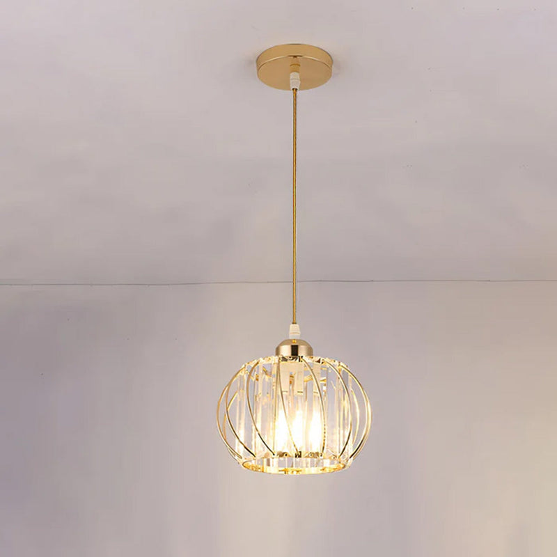 Nordic Simple Globular Glass Hallway Pendant Lighting 10