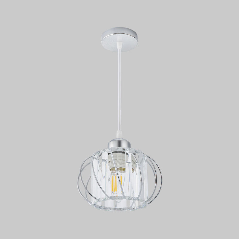 Nordic Simple Globular Glass Hallway Pendant Lighting 11