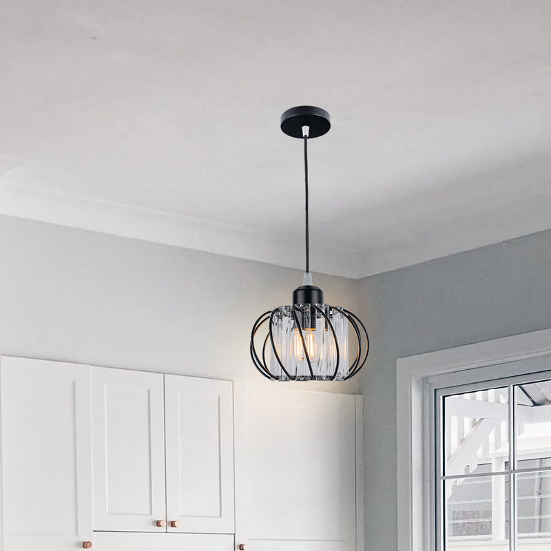 Nordic Simple Globular Glass Hallway Pendant Lighting 5