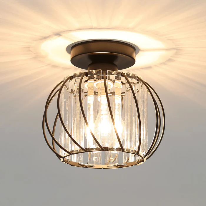 Nordic Simple Globular Glass Hallway Pendant Lighting 8