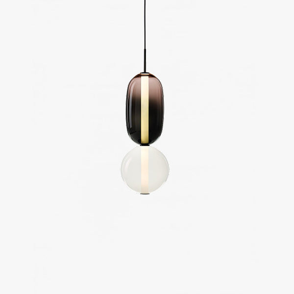 Pendant lamp made of candied glass 0