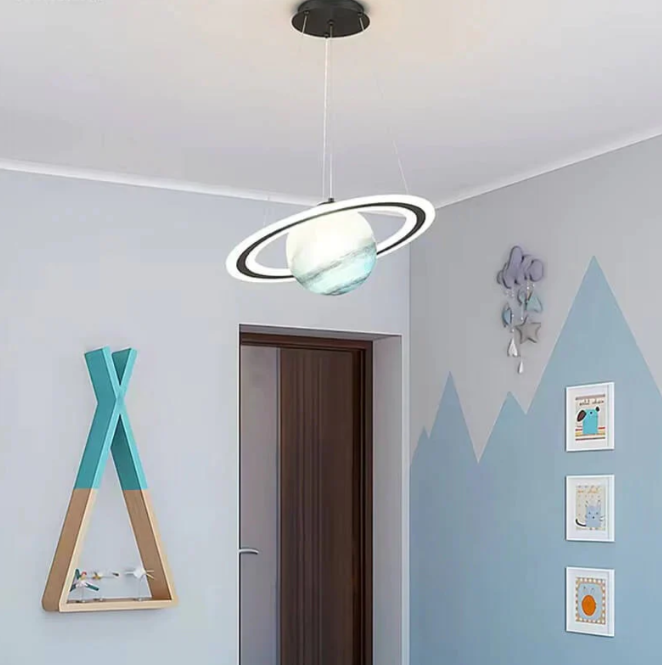 Pendant Light Astronaut Design Energy-Efficient LED for Kids Room-6