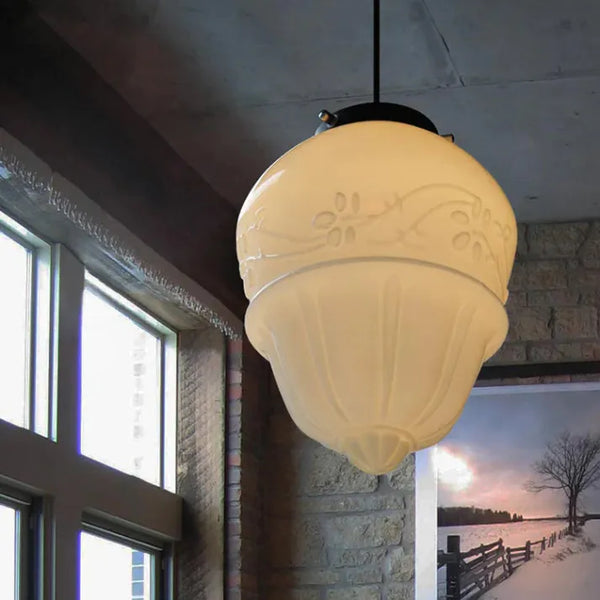 Frost jug: stylish pendant lamp with a geometric frosted glass shade 3