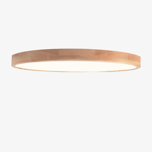 Very fine round LED wooden ceiling light 0