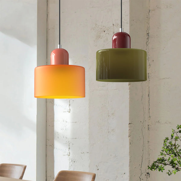 Glass Pendant Light for Kitchen Island | Colorful Modern Style