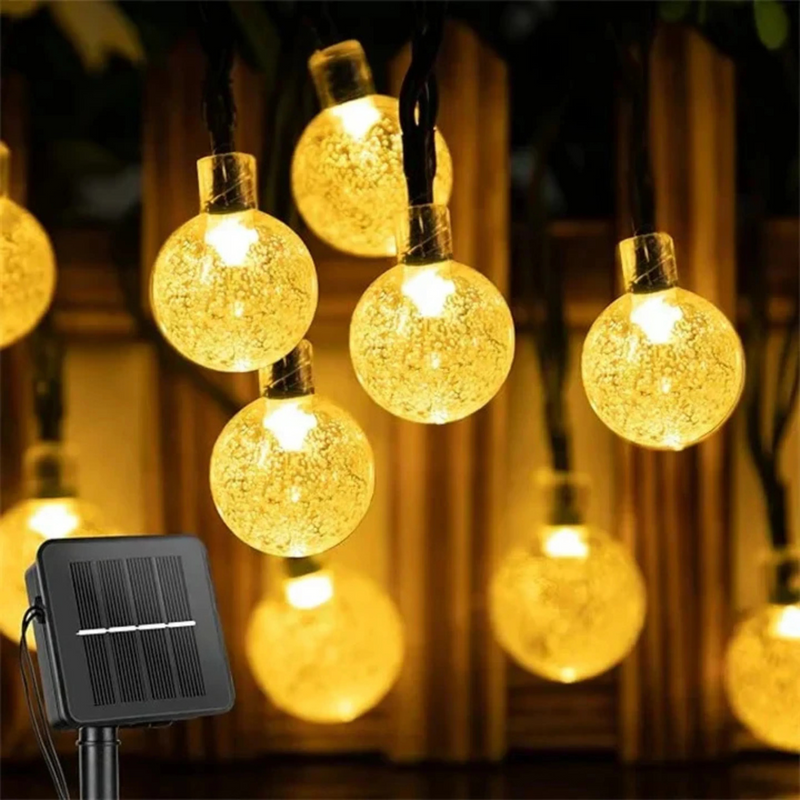 Solar Outdoor String Lights | LED Lighting for Garden or Balcony