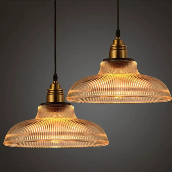 Pendant Light | Glass Design with Adjustable Cable for Kitchen Lighting