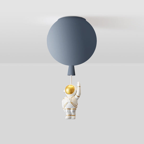 Modern moon-LED ceiling light with astronauts 1