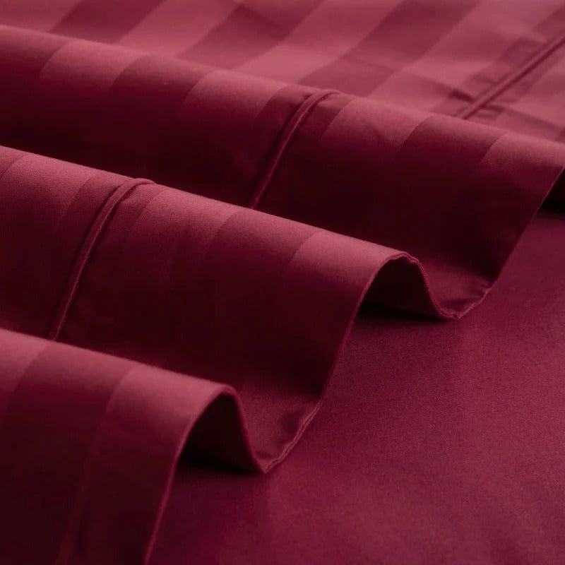 Velvino | Egyptian Cotton Duvet Cover Set – Luxurious Wine Elegance